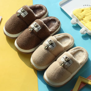 Dép Cotton MingYao 2024 Mới Cho Nam Và Nữ Mùa Thu Đông Chống Trượt Ấm Áp Trong Nhà Đế EVA Dép Lê Thoải Mái