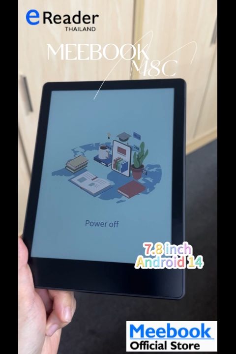 Meebook M8C eBook Reader - 7.8" Color Eink (Android 14 / Micro SD Slot 1TB)