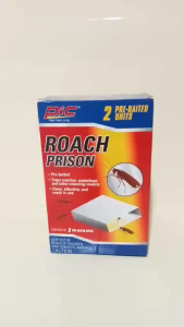 2-pack PIC Roach Prison Glue TrapS Clean and Effective Insect Traps