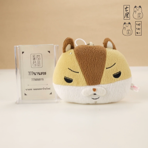 ตุ๊กตา พวงกุญแจ อนิเมะ กระรอก อกิระ กระเป๋าใส่บัตร 🍀 Akira Senpai Face Mascot - Kami Usagi Rope 2012 Passcase