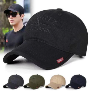 Casual Men Outdoor Kurts Military Look Plain Cotton Baseball Cap