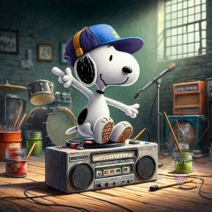 KAYOU | Đậu Phộng Snoopy 5D Tự Làm Tranh Gắn Đá Bộ Tranh Thêu Chữ Thập Thủ Công Nghệ Thuật Thủ Công Toàn Bộ Diện Tích Dán Trang Trí Nhà Quà Tặng