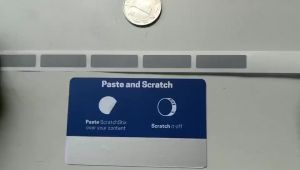 1000pcs Sticker Gosok Label Gosok 6 X 22mm/ Scratch Label Sticker Voucher Gosok Penutup Pin Voucher /Label Gosok Scratch Stiker Uk