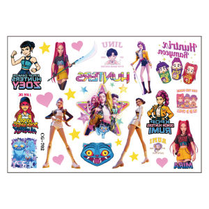 Bandai | New  Temporary Tattoos Roleplay Tattoo Stickers Role-Play Accessories Suitable for Role-Playing Halloween and Party Makeup