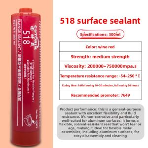 CUTORIN | Anhydrous Plane Sealing Adhesive for Engine Cylinder Head Flange and Reducer Metal Gap Filling