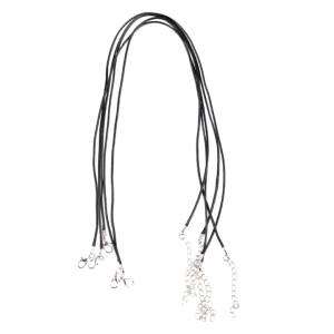 10pcs 60cm Wax Cord Chain With Clasp Leather Necklace Pendant Rope For Necklace Making