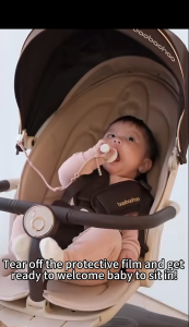 Baobaohao V16max Magic Stroller Baby All Terrain 2 Way Foldable Lightweight Travel Pram with Tray