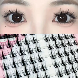 100-Strand Anime Lashes Single Strand DIY Korean Style Fine Black Natural Dynamic Curled 10-13mm Reusable For Beginners