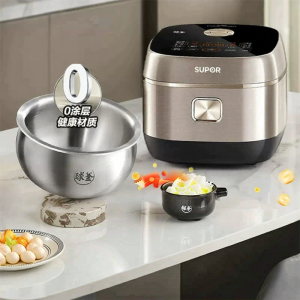 Supor | Multifunctional IH Heating No-Coating Stainless Steel Interior Pot 4L