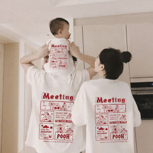 Fashionable Summer Cotton T-Shirts for Baby Mother and Son
