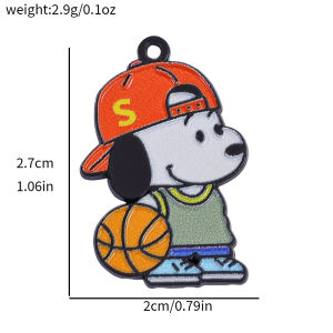 Bandai | 10pcs Puppy Dog Shaped Enamel Charms Alloy Pendant for DIY Jewelry Making Bracelet Necklace Earring Craft Supplies