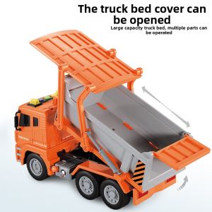 Elevator Grab Log Vehicle Inertial Self-Unloading Toy Truck