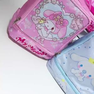 Sanrio | Hộp Cơm Trưa Hai Tầng Hello Kitty Sanrio Túi Đựng Cơm Kumi Yugui Hình Hoạt Hình Chó Thiết Kế Cầm Tay Dành Cho Học Sinh Và Trẻ Em