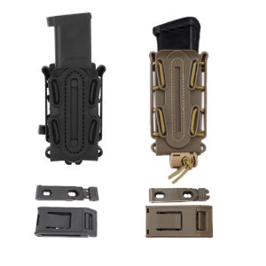 Molle Magazine Pouch Tactical Carry Holster with Molle and Belt Clip for 9mm .40 S&W .45 ACP M1911 for Outdoor Sports Hunting