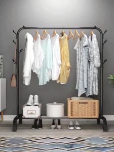 RAK GANTUNG BAJU/TOPI/MULTIFUNGSI ( BIG STAND HANGER) RAK GAWANGAN BAJU SIMPLE PORTABLE