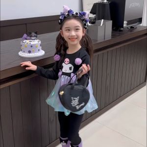 ALENA 🧡🧡🧡  Sanrio Kuromi Quần Áo Trẻ Em Cho Bé Gái Quần Áo Mùa Thu Hợp Thời Trang Cho Bé Gái Dài Tay + Quần Legging Bộ Quần Áo Mùa Thu Bộ Đồ Thời  Váy Bé Gái Đầm Công Chúa Bé Gái Đầm Công Chúa Cho Bé Gái Váy Công Chúa Bé Gái Đầm Xinh Cho Bé Gái Đầm Bod