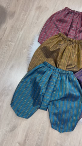 โจงกระเบนเด็กผ้ายกดอกลายทาง PT49