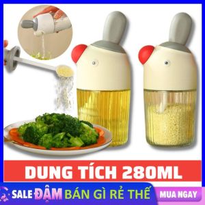 Hũ Đựng Gia Vị Thủy Tinh Kèm Thìa 280ML Cao Cấp - Lọ Đựng Gia Vị Cho Nhà Bếp An Toàn Cho Sức Khỏe Lọ Rắc Gia Vị Chống Ẩm Ướt Gia Vị Hình Chim Cánh Cụt