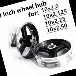 10 Inch Electric Scooter Wheel Hub 10 Inch Aluminum Alloy Wheel Rims 10x2 10x2.125 10x2.50 10x2.25 10x3.0 Tires Rims