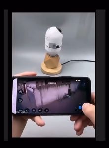 กล้องหลอดไฟ A6 WiFi กล้องตรวจสอบระยะไกล 360 องศา HD โคมไฟหัวสมาร์ทโฮม