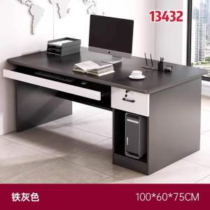 Computer desk home minimalist modern desk with drawer cabinet study table with lock