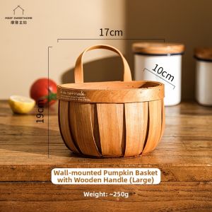 MODERN SWEETHOME | Kitchen Hanging Bamboo & Rattan Storage Basket