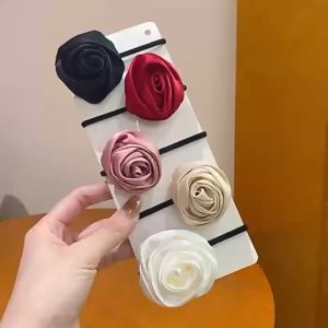 Dây Cột Tóc Nữ Hoa Hồng Nhiều Màu Xinh Xắn Phong Cách Hàn Quốc- Phụ Kiện RYRY