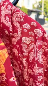 THE ROOMS - เดอะรูม เสื้อฮาวาย แขนสั้น ไม่ต้องรีด เสื้อยับยาก ลายมังกร