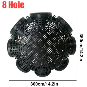 6/8 Hole Plastic Eel Cage Outdoor Crab Loach Catching Basket Fishing Bait Shrimp Crawfish Catcher Lobster Mesh Trap Fishing Cage