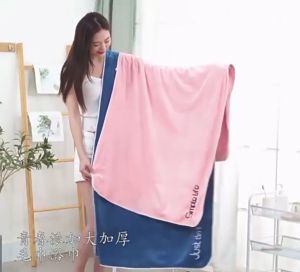 [พร้อมส่ง]ผ้าเช็ดตัว นุ่มเป็นพิเศษ ขนไม่หลุด ไม่ระคายเคืองผิว เกรด A วัสดุดี ซับน้ำแห้งเร็ว ญ่ ผ้าขนหนูอาบน้ำ70*140