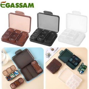 1PCS Portable Pill Organizer Pill Box with 7 Compartments Small Pill Case for for Vitamins/Fish Oils/Supplements
