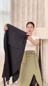 Half-length Apron Waterproof and Oil-proof  Work Apron restaurant Waitress Apron  Adjustable Apron