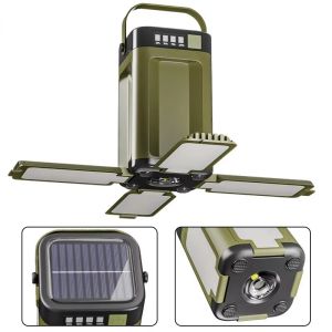 BALDR | Outdoor Solar Camping Light USB Rechargeable Tent Lamp Portable Night Market Stall Emergency LED Light For Home Hiking Fishing