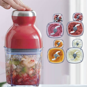 【BUY 1 FREE 1】500ml Electric Capsule Chopper Blender Mixer Masher Juicer/Pengisar Pengadun