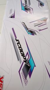 SCOOPY 2021 (COD) STIKER STRIPING MOTOR HONDA SCOOPY 2021 - LIST SIMPLE VARIASI DESAIN RACING IP.PROJECT HOLOGRAM DAN TRANSPARAN BISA COD IP.KODE-89