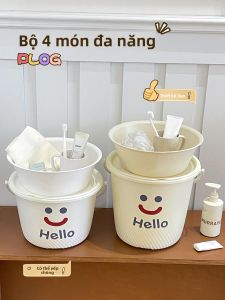 MONLEYTA | Thùng Nhựa Lớn Có Nắp Cho Ký Túc Xá Sinh Viên