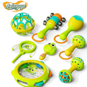 Aoduoyaya Baby Rattle Set Early Educational Toys Teether Baby Rattle Toy BPA Free Baby Hand Toys