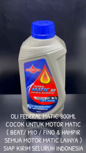 Oli Federal Matic 800Ml Abu-Abu Beat - Vario - Mio - Fino KD1006 SPM