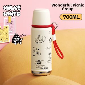 bablov | Large Capacity Insulated Mug High Appearance Female Student Portable Sporty