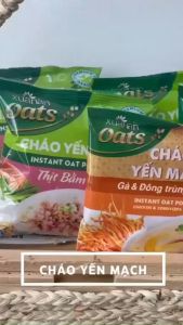 Combo 6 Gói Cháo Yến Mạch Thịt Gà & Đông Trùng Hạ Thảo Xuân An 40G (Tặng Kèm 1 Gói)