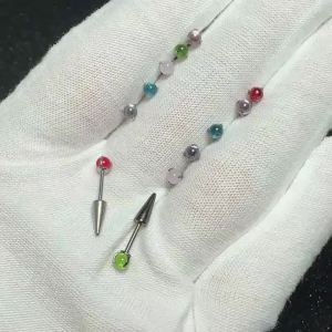 1PC Khuyên Tai Thép Không Gỉ 20G Hình Tròn Nhiều Màu Zircon Kiểu Vặn Xoắn Dành Cho Sụn Tai Tragus Helix Trang Sức Thời Trang Khuyên Tai Body Piercing