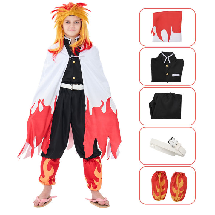 Anime Kimetsu No Yaiba Rengoku Kyoujurou Cosplay Costumes Rengoku ...