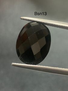 Bsn13 นิล black spinel นน 10.70 กะรัต ขนาด 15.5x11.6x6.9 มิล แหล่งกาญจนบุรี