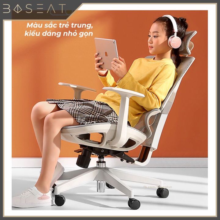 Sihoo Vito - Ghế lưới công thái học Ergonomics làm việc, phù hợp cả học sinh, dáng người nhỏ
