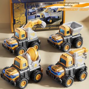 WANJUTEGONGDUI | Push Back Fire Truck Toy Car Birthday Gift