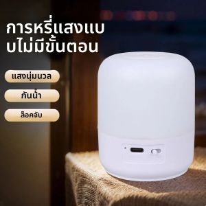 Touch Camping Lantern แสงสามชนิด การปรับแบบสัมผัส การฉายรังสีด้วยแสงอ่อน แสงแบบชาร์จไฟได้ ไฟฉุกเฉินกลางแจ้ง
