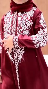 Serenda Store Gamis Anak Model Terbaru 2023 Modern Lebaran Mewah Bahan Satin Kristal Premium