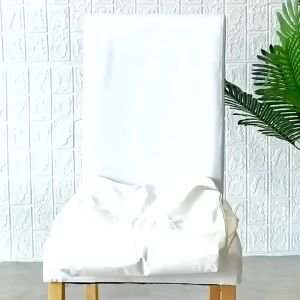 👌COD👌 PU Leather Chair Cover Wedding Banquet Dining Sarung Kerusi Waterproof Chair Protector Seat Cover Furniture Protector