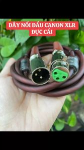 [HCM]Dây chuyển XLR âm ra XLR dương chống nhiễu / Dây tín hiệu XLR 2 đầu đực cái / Dây kết nối micro 2 đầu canon đực và cái / Dây giắc cắm Canon XLR 1 Đầu dương 1 Đầu âm có Chống nhiễu