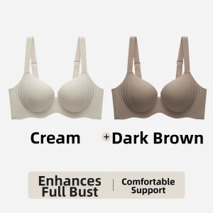 COSMO LADY | Seamless Minimizing Gathering Side Supports Anti Sagging Bra
